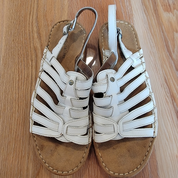 Naturalizer Leather Sandals Women's 9.5 White - Picture 2 of 6